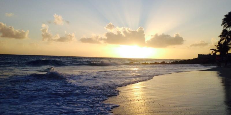 Sunset on the south coast© Rhonda Carrier.