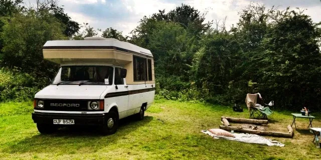 Georgina's trusty campervan.